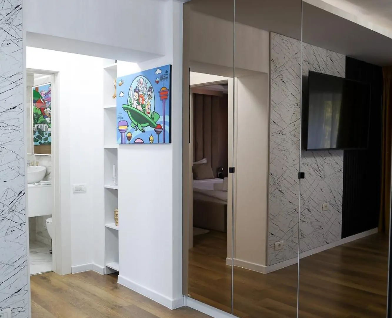 Daire Top Location - Contemporary Parliament View - 2Br Bükreş Romanya